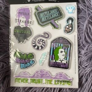 NWT Beetlejuice Gel Window Clings